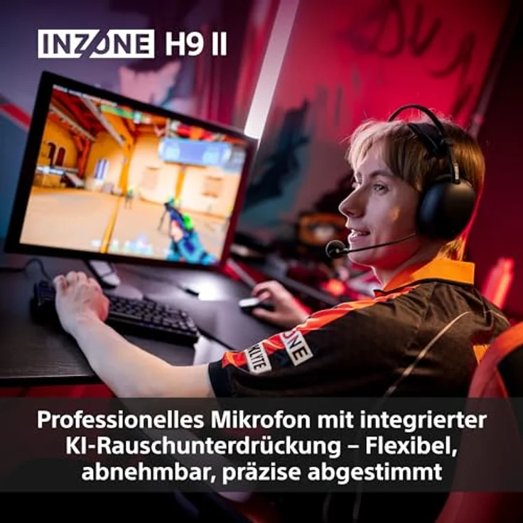 SONY INZONE H9 II, Over-ear Gaming-Headset mit Noise Cancelling, 360 Spatial Sound, 30 Stunden Akku, Bluetooth, Schwarz – Bild 7
