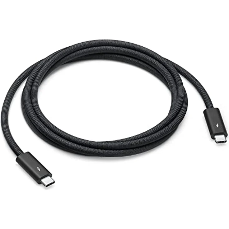Apple Thunderbolt 4 Pro Kabel (1,8 m) ​​​​​​​(Neues Modell) - Datentransfer bis zu 40 Gbit/s, USB 3.1 Gen 2, DisplayPort Videoausgabe (HBR3), 100 W Stromübertragung – Bild 1