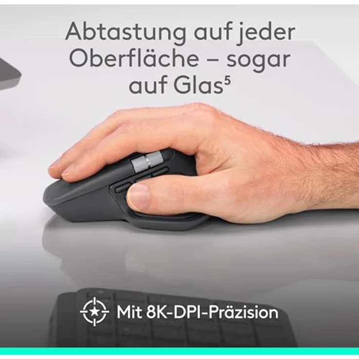 Logitech MX Master 4 - Off-White - Ergonomische Maus (Weiß) – Bild 5