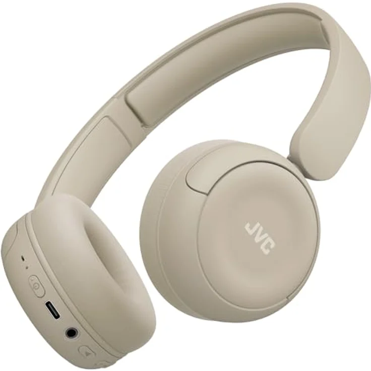 JVC HA-S59W, True Wireless Kopfhörer mit Bluetooth 5.4, 50 Stunden Akkulaufzeit, beige – Bild 1