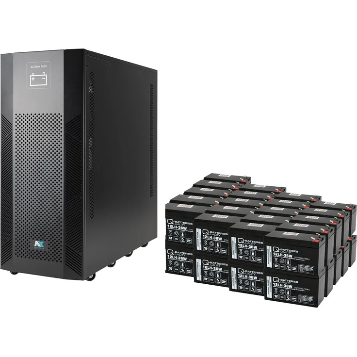 a-TroniX USV Batterie Erweiterung, 6kVA und 10kVA Tower mit 40 Akkus, 9Ah, sofort einsatzbereit