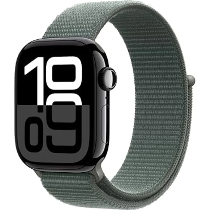 Apple Watch Band - Sport Loop - 42 mm - Salbei - Leicht, atmungsaktiv, aus recycelten Garnen, passend für die meisten Handgelenke – Bild 2