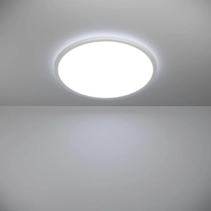 Eglo Connect-Z Rovito-Z, Smarte LED-Deckenleuchte mit RGB-Backlight, Ø 50 cm, Weiß – Bild 9