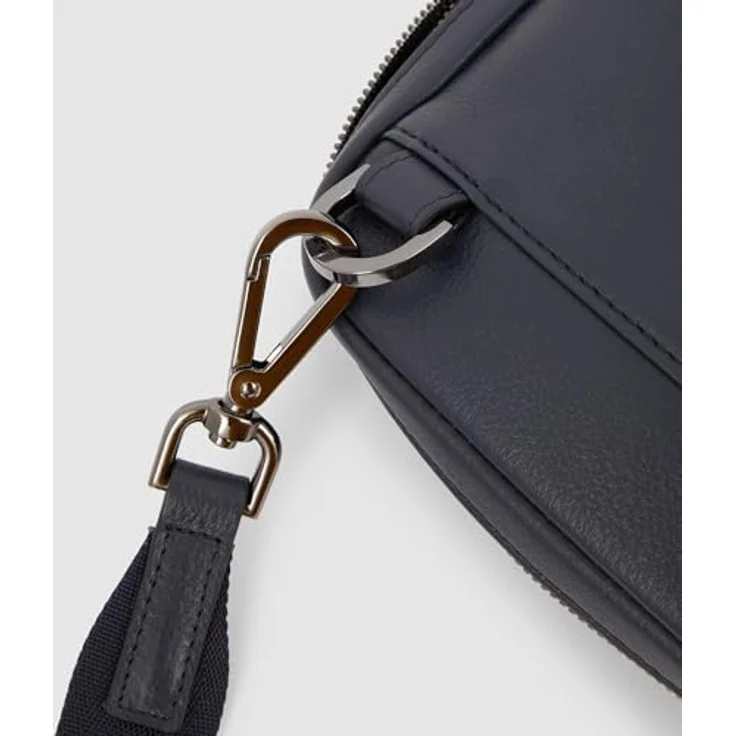 Piquadro Mode iPad Mini Ledertasche für Herren aus volnarbigem Kalbsleder, praktische Tablet-Hülle in Blau, 17 x 5 x 22,5 cm – Bild 4