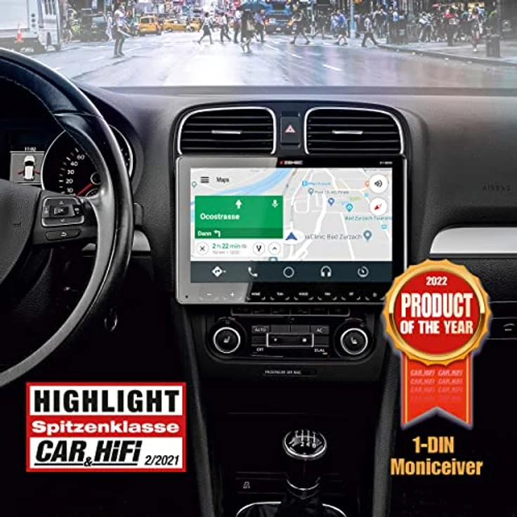 ZENEC Z-N965: 1-Din Autoradio, Multimediasystem mit 9“/22,9 cm Touchscreen, Mediencenter mit DAB+, Apple CarPlay, Android Auto, zum Navi für PKWs oder Reisemobile erweiterbar – Bild 2