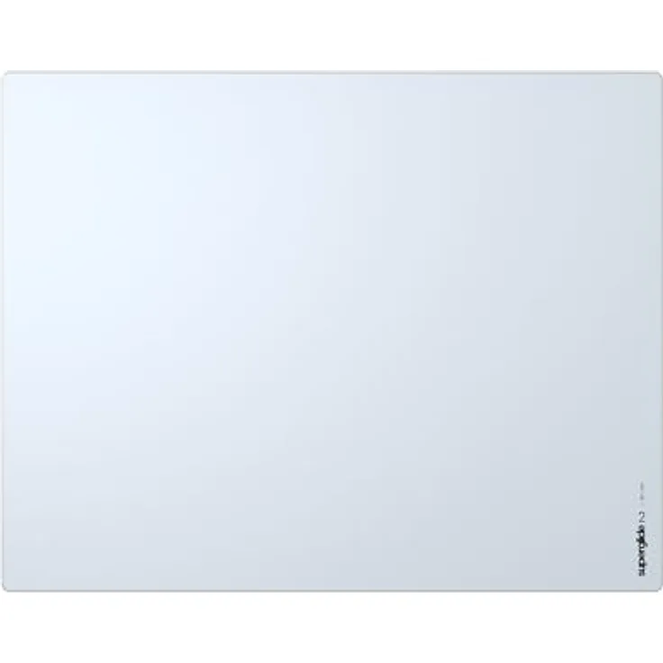 Pulsar Superglide Gaming-Mauspad V2, Aluminium-Silikat-Glasoberfläche, rutschfest, 41,9 x 33 cm (L, Weiß)