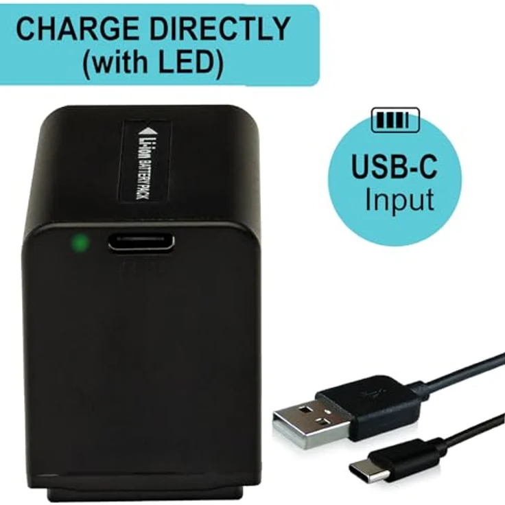 PATONA Platinum NP-FV70A NP-FV70 Akku 2060mAh mit USB-C Anschluss, kompatibel mit Sony NP-FV30/40/50A/70/90/100, hohe Zyklenfestigkeit – Bild 5