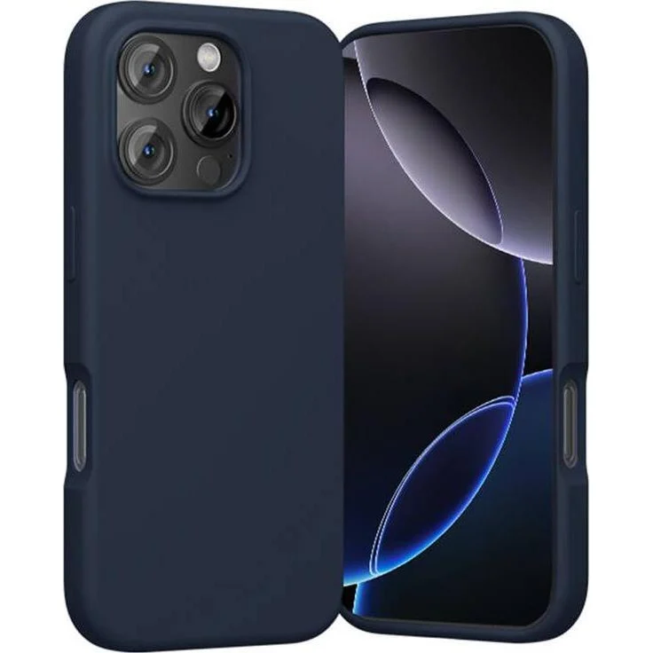 Vention KUHL0-30 Case für iPhone 16 Pro, MagSafe-kompatible Hülle aus flüssigem Silikon, Blau, mit erhöhter Kanten- und Staubschutztechnologie