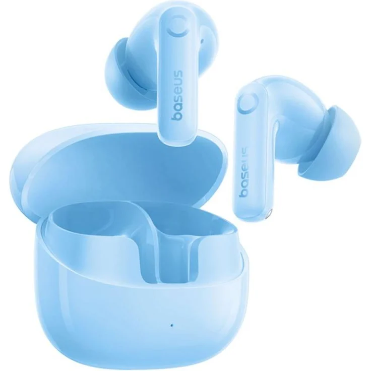 Baseus Bass BP1 Pro, In-Ear TWS Kopfhörer mit aktiver Geräuschunterdrückung, 55 Stunden Akkulaufzeit, LDAC-Codec, IP55 zertifiziert, Galaxy Blue