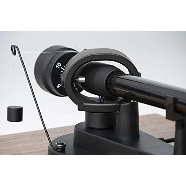 Pro-Ject Debut E Carbon, Plattenspieler mit Carbon Tonarm, Ortofon 2M Red, Elektronische Geschwindigkeitsumschaltung, Walnuss, Made in Europe – Bild 5