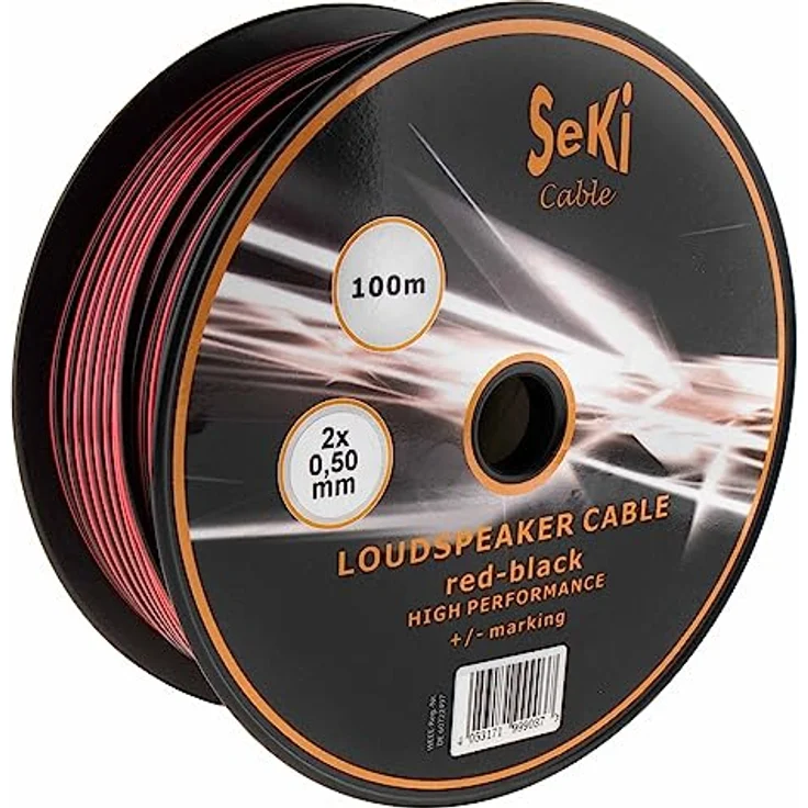 Lautsprecherkabel 2x0,50mm2 - 100m - rot-schwarz - CCA - Audiokabel - Boxenkabel – Bild 6