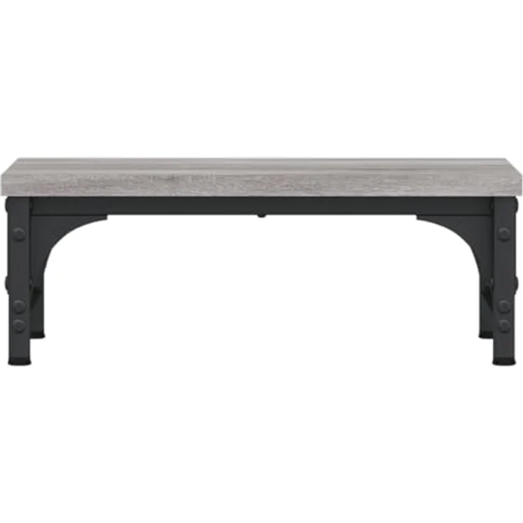 vidaXL Monitorständer Grau Sonoma 37x23x14 cm Holzwerkstoff mit ergonomischem Design und zusätzlichem Stauraum – Bild 4