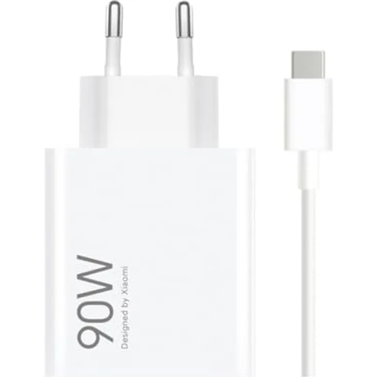 Xiaomi Wall Charger USB-A MDY-15-EK, 90W Ladegerät mit USB-C Kabel, weiss
