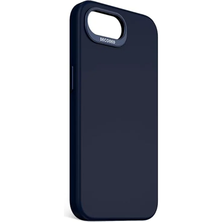 Decoded Silikon Hülle für iPhone 16e, MagSafe-kompatibel, antibakterielle Beschichtung, Fall- und Aufprallschutz, Marineblau – Bild 3