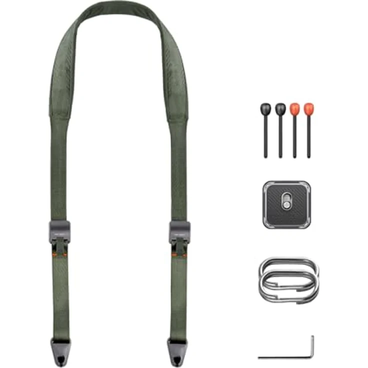 PGYTECH Kamera-Schultergurt Sling, Verstellbare Schnellverschlussschnallen für DSLR/SLR, Komfortabel mit EPDM-Polsterung, Ferngrün – Bild 1