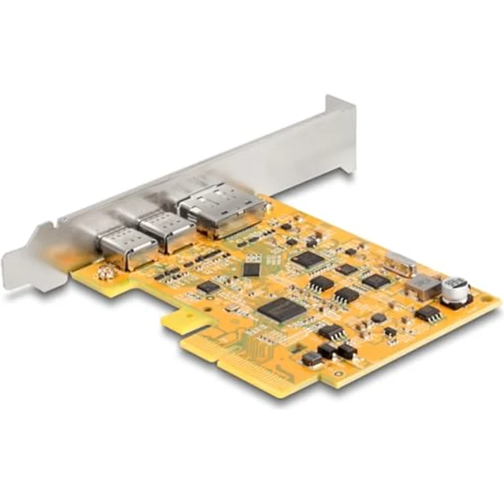 DeLOCK USB-Controller PCIe x4 Karte zu 1x EXT. USB-C 10 Gbit/s B. + 1x extern USB-C DP Alt Mode, Asmedia ASM3142 Chip, Linux & Windows 10 Treiber, Windows 11 kompatibel – Bild 3