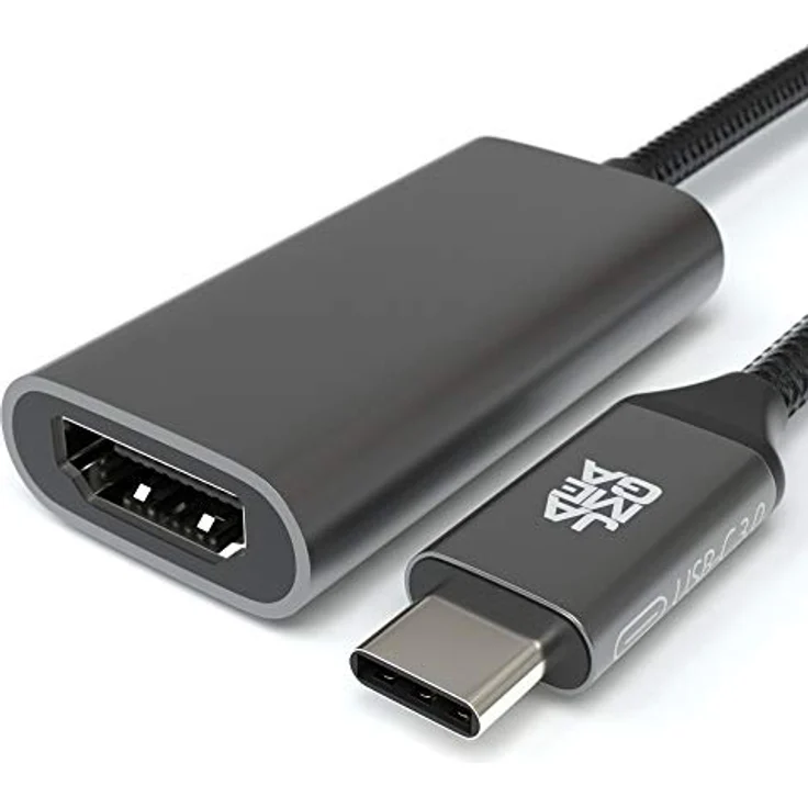 JAMEGA USB C zu HDMI Adapter, 4K@30Hz, Thunderbolt 3 kompatibel, ideal für Surface Book 2 und Huawei UVM – Bild 2