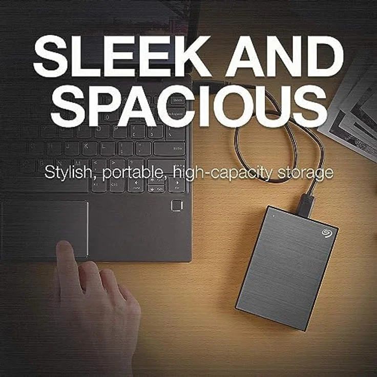 Seagate One Touch 2TB tragbare externe Festplatte, Hardwareverschlüsselung mit Kennwortzugriff, PC, Notebook & Mac, USB 3.0, Schwarz, inkl. 2 Jahre Rescue Service, Modellnr.: STKY2000400 – Bild 2