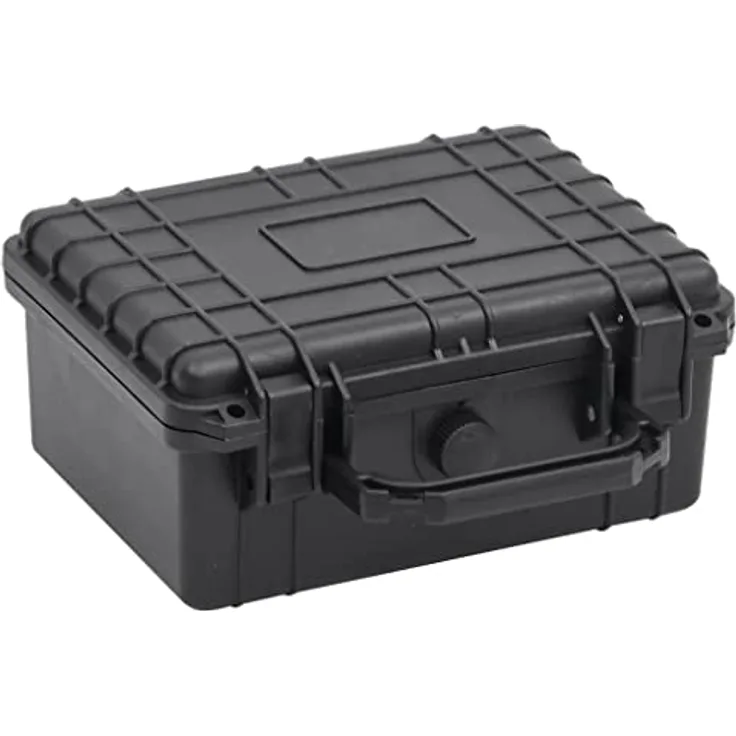 vidaXL Flugkoffer Tragbar Transportkoffer Fotokoffer Kamerakoffer Schutzkoffer Universalkoffer Aufbewahrungskoffer Schwarz 30x22x10cm PP