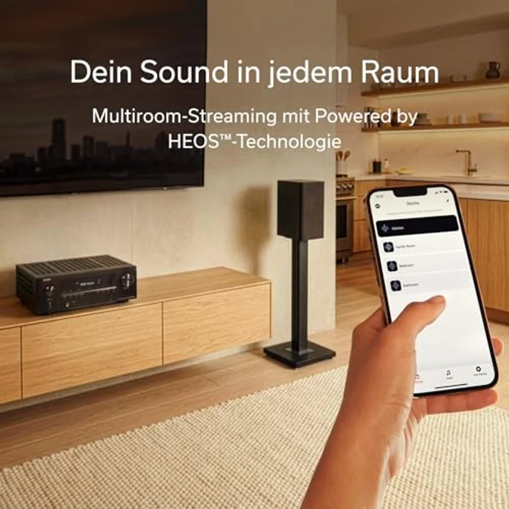 Denon AVR-X2900H DAB, 4K/8K 7.2-Kanal-AV-Receiver mit 95 Watt, Dolby Atmos und HEOS™-Technologie – Bild 8