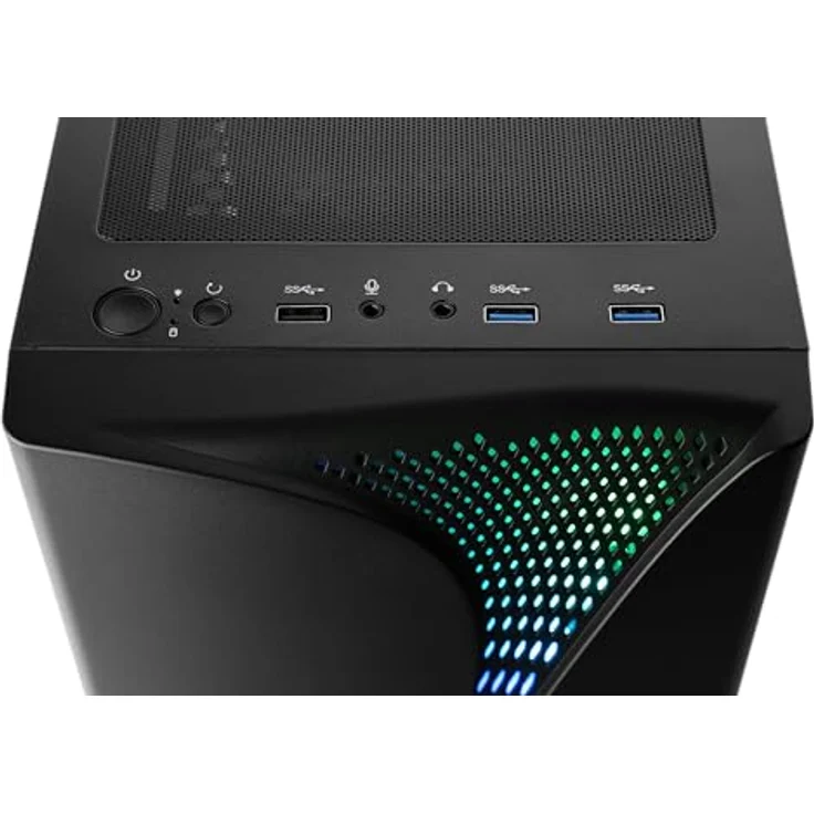 CSL Gaming PC M11630H, Desktop-PC mit AMD Ryzen 7 9700X, 32 GB RAM, 1000 GB SSD, AMD Radeon Graphics, Schwarz – Bild 3