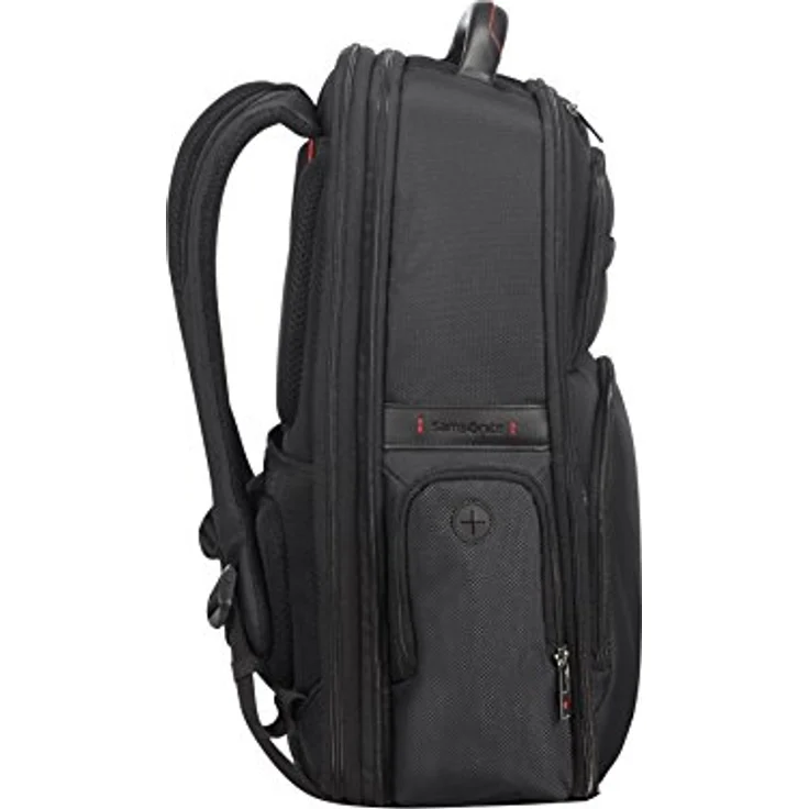Samsonite Pro-DLX 5 - 17.3 Inch Expandable Laptop Backpack, Black (Black) - Starkes und ballistisches Nylon, RFID-Schutz, Powerbank-Fach, Easy Pass System – Bild 2