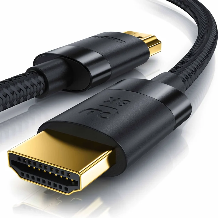 Primewire HDMI-Kabel, 2.1, 8K @ 120Hz / 4K @ 240Hz DSC, 10m, Nylonummantelung – Bild 1