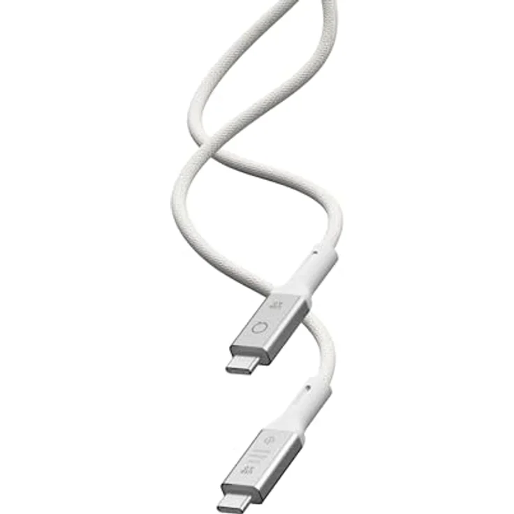 LINQ Connects USB4 PRO USB-C Kabel, 1,0m, 40Gbps, 8K/60Hz, 240W Schnellladen, mattgrau – Bild 1