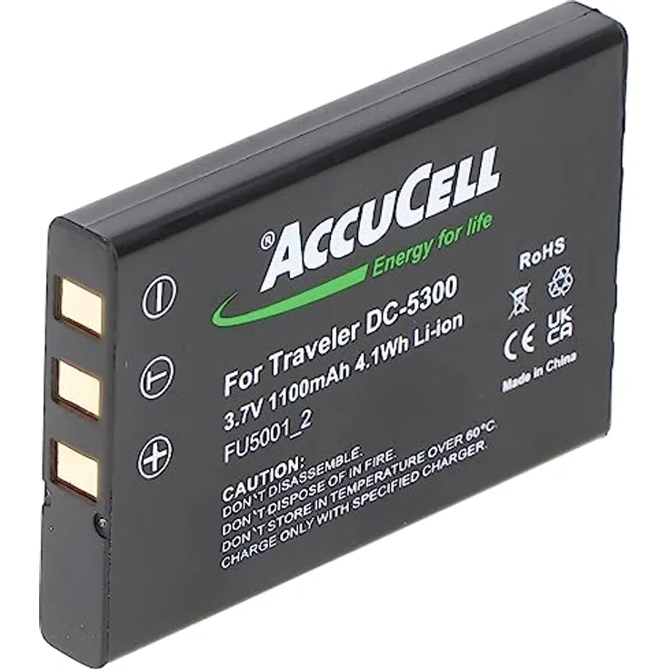 AccuCell Akku kompatibel mit Falk X-Series, CP-FU-NP60-1100CM, CPF-1035, 900mAh