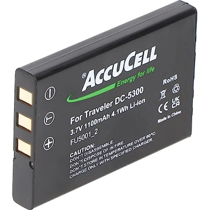 AccuCell Akku kompatibel mit Falk X-Series, CP-FU-NP60-1100CM, CPF-1035, 900mAh – Bild 1