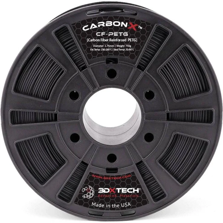 3D Xtech 3DXSTAT ESD PETG Filament, 2.85 mm, 750 g, Schwarz, elektrostatisch ableitend (ESD)