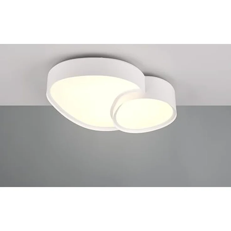 Trio Leuchten Deckenleuchte Rise 647510231, Metall Weiß matt, inkl. 21 Watt LED, Fernbedienung, Dimmbar, Lichtfarbe einstellbar – Bild 2