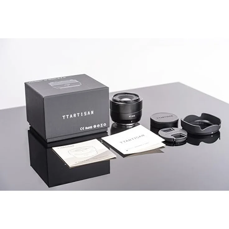 TTArtisan 35 mm F1.8 II, Autofokus-Objektiv mit Metallgehäuse, kompatibel mit FujiFilm FX Mount, Schwarz – Bild 2