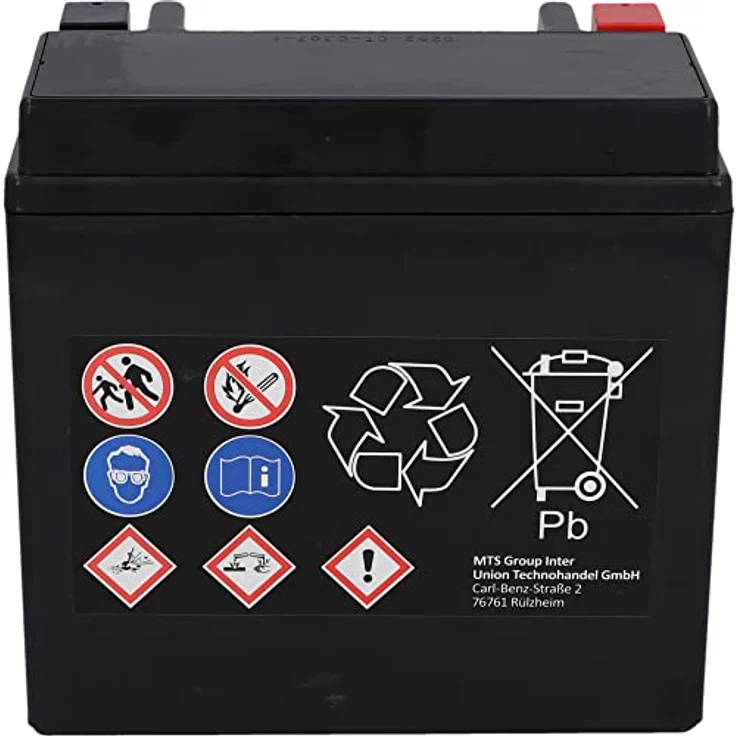 CARTEC Motorradbatterie YTX14-BS, 14Ah, 260A, wartungsfrei, Gel-Technologie, rüttelfest, schwarz – Bild 9