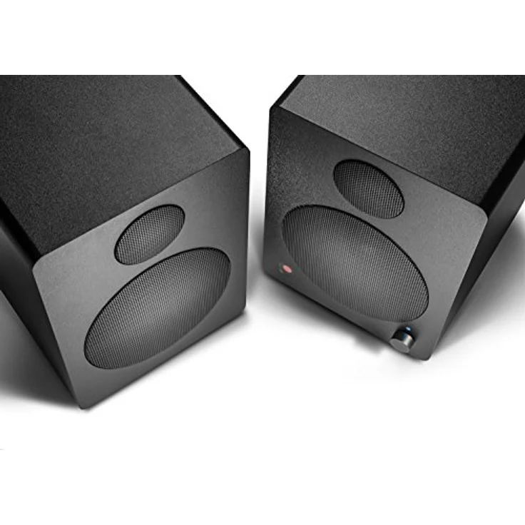 wavemaster CUBE MINI NEO black - Regallautsprecher-System (36 Watt) mit Bluetooth-Streaming, Digitalanschluss und IR-Fernbedienung, Aktiv-Boxen, Nutzung für TV-Tablet-Smartphone, schwarz (66370) Regallautsprecher - 36 Watt - schwarz – Bild 4