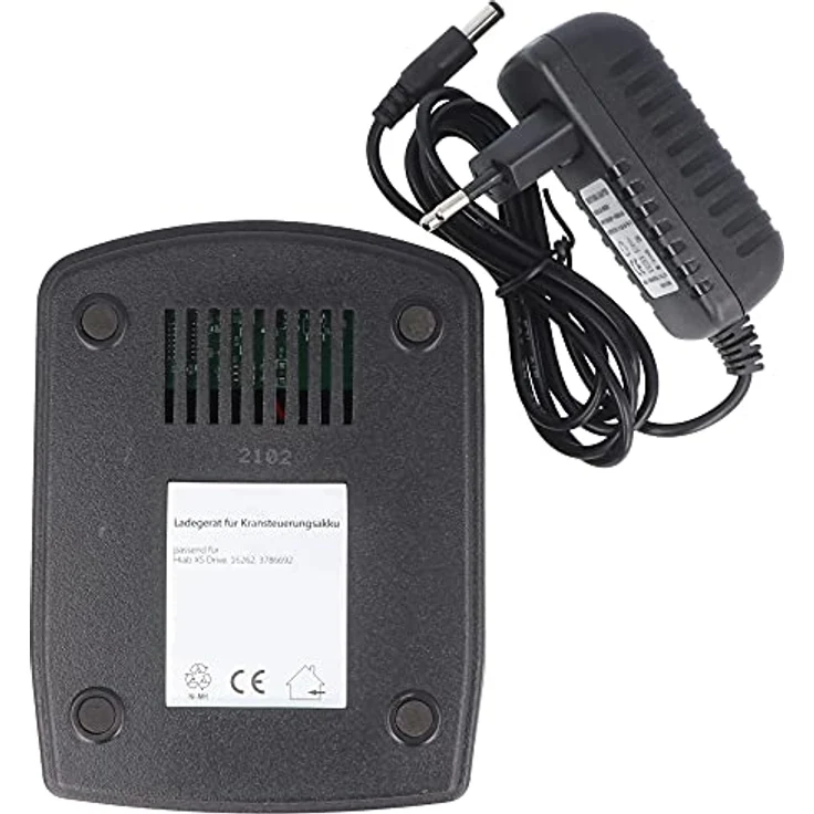 AccuCell Schnell-Ladegerät für Hiab XS Drive Akku Typ 16262, 3786692, 7,2V, 2000mAh, schwarz – Bild 5