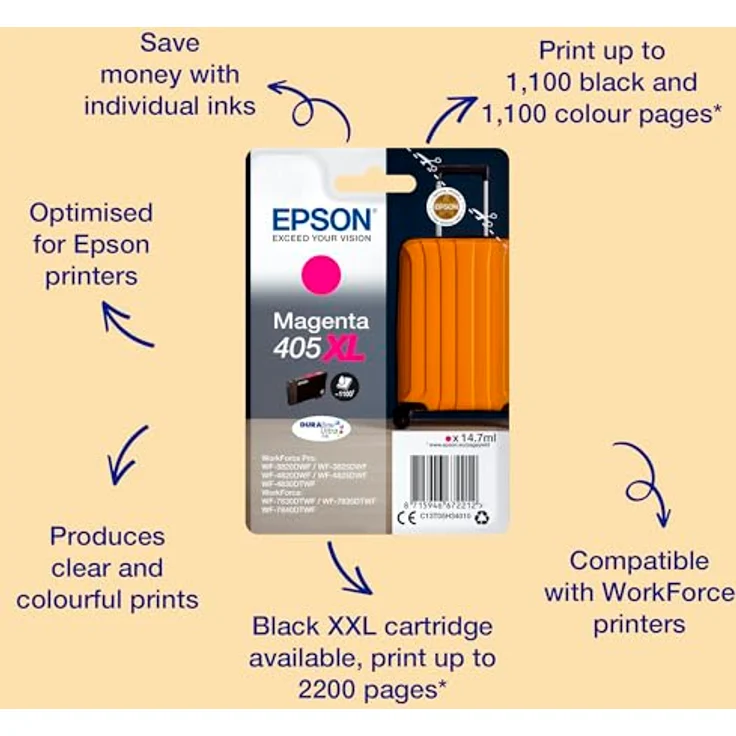 EPSON T05H340 Tintenpatrone 405XL magenta – Bild 2