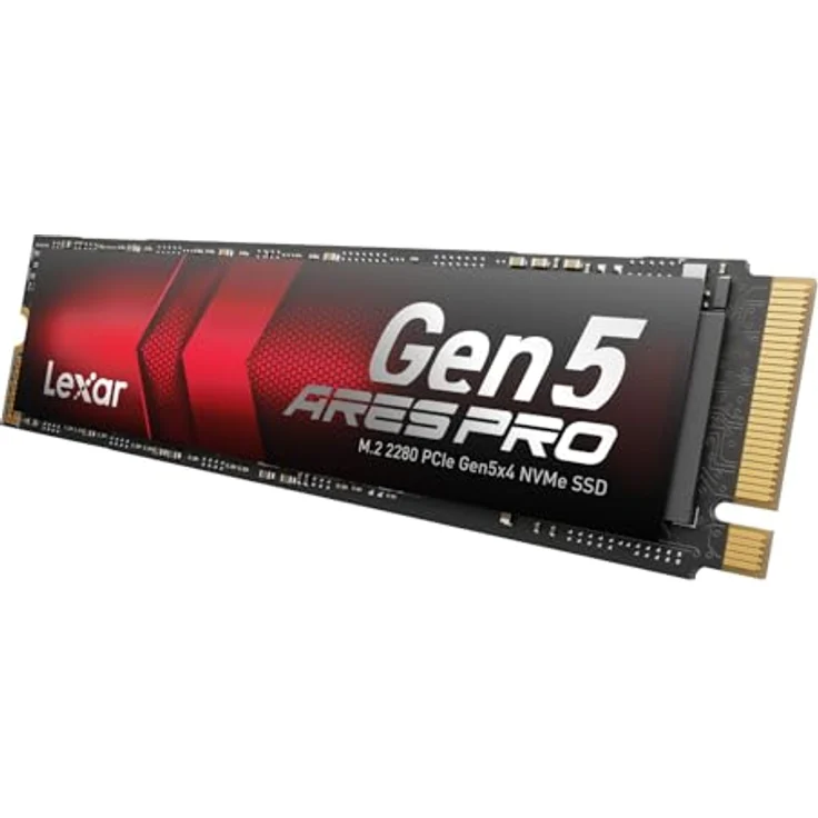 Lexar ARES PRO 2TB Gen5 NVMe M.2 SSD, PCIe 5.0 x4, Bis zu 14.000 MB/s Lesen, für KI-Anwendungen und AAA-Gaming, Kompatibel mit PC, Laptops & PS5 – Bild 3