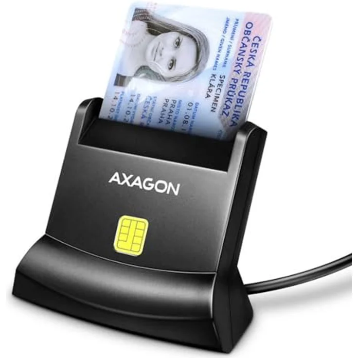 AXAGON CRE-SM4N USB Smart Card StandReader – Bild 1