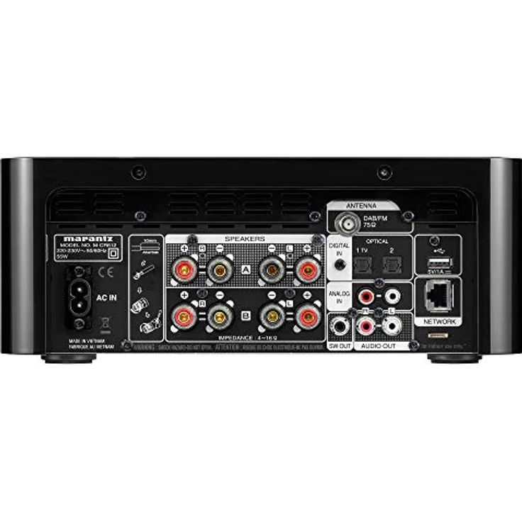 Marantz Melody X (M-CR612) HiFi Anlage, CD-Player, DAB+ Radio, Musikstreaming, HEOS Multiroom, Bluetooth und AirPlay 2, Alexa Kompatibel, 2 Optische TV-Eingänge – Bild 3