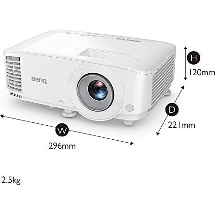 BenQ MX560 Heimkino-Beamer, DMD/DLP, XGA (1024 x 768), Kontrast 20000:1, 4000 ANSI-Lumen, Bilderverhältnis 4:3, weiß – Bild 3