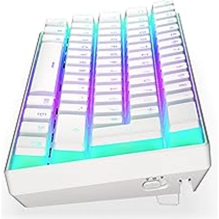 ENDORFY Thock Compact Wireless DE Kailh Box Black Onyx White Pudding, Kompakte, Mechanische Switches Kailh Box Black, weißes Design, Bluetooth und 2.4 GHz Wireless, Deutsches Layout QWERZ | EY5D004 – Bild 3