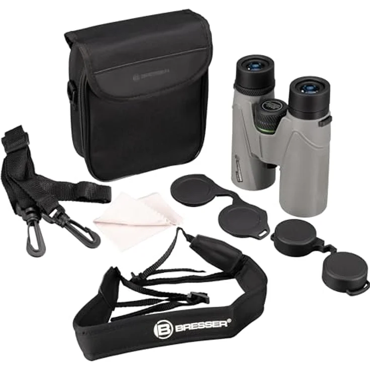 Bresser Fernglas Travel 8x42, wasserdicht IPX7, mit Twist-up Augenmuscheln – Bild 5