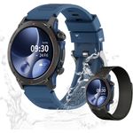 Valdus IP68 Wasserdichte Smartwatch mit HD-AMOLED Display, 280mAh Akku, Herzfrequenzmonitor und Fitnessfunktionen (Schwarz)