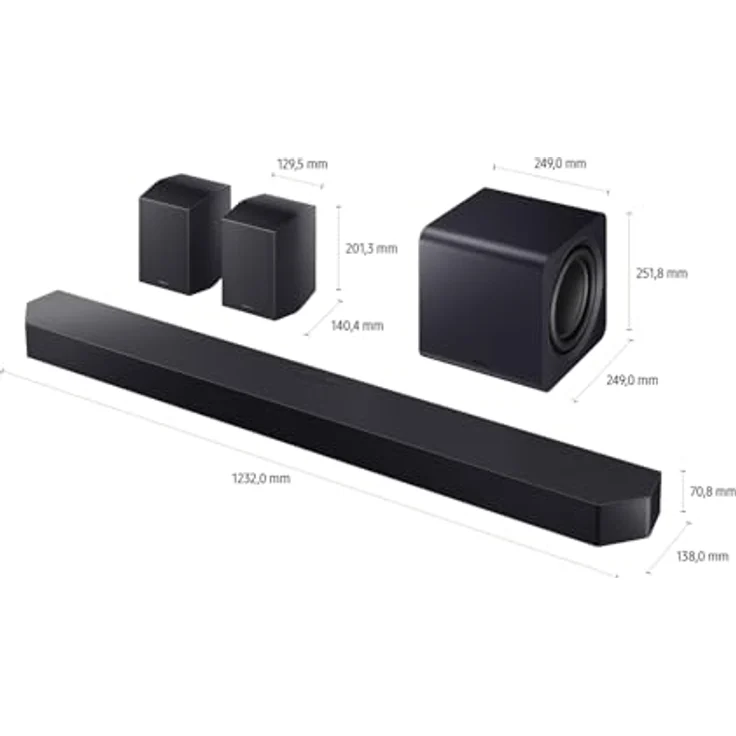 Samsung Q-Serie Soundbar HW-Q995GF 11.1.4-Kanal Subwoofer & Rücklautsprecher (2025) Black – Bild 5
