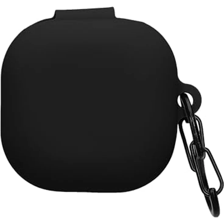 kwmobile Hülle kompatibel mit Samsung Galaxy Buds FE Kopfhörer - Silikon Schutzhülle Etui Case Cover Schoner in Schwarz – Bild 1
