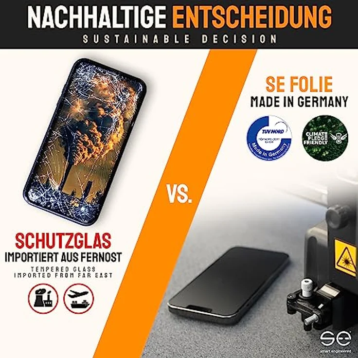 smart engineered Matte Schutzfolie, geeignet für Apple iPhone 7/iPhone 8, Displayschutzfolie, matt – Bild 6