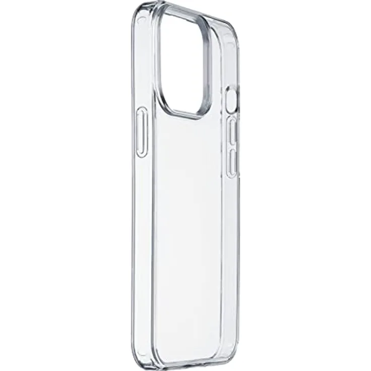 cellularline - Clear Strong - iPhone 15 - Hartschalenhülle mit Gummirändern - Anti-Shock Schützt vor Stößen und Stürzen - Kompatibel mit kabellosem Laden - Enthält recyceltes Material - Transparent