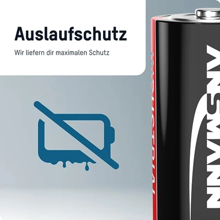 ANSMANN Industrial Alkaline Batterie Mono D LR20 Longlife Alkalibatterie Industriebatterie für hohen Strombedarf (10er Pack) – Bild 6
