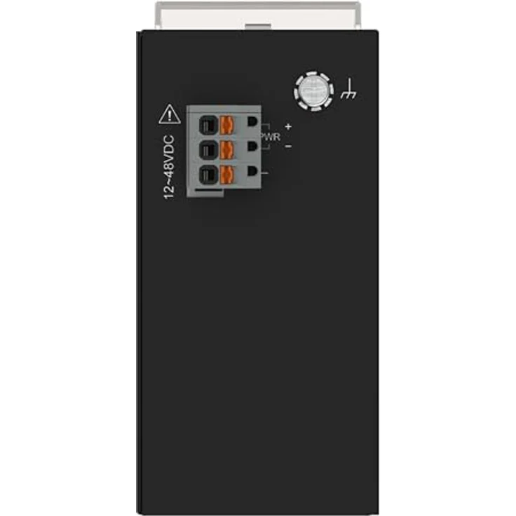 WAGO Industrial-ECO-Switch 852-1112/000-001 | mit 8 ETHERNET‐Ports 10/100/1000 MBit/s Autonegotiation und Diagnose-LEDs auf der Vorderseite, unterstützt bis zu 8000 absolute MAC‐Adressen, schwarz – Bild 4